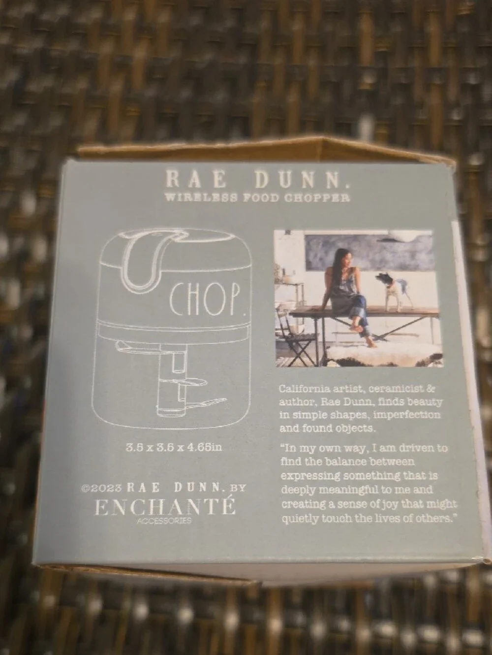 Rae Dunn Blue Wireless Food Chopper - CHOP New